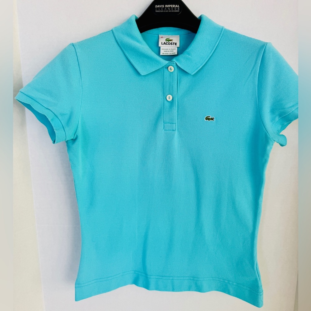 Lacoste Women’s Aqua Polo Shirt